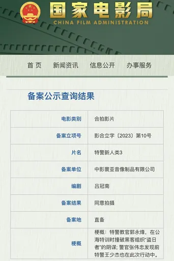 特警新人类3海报